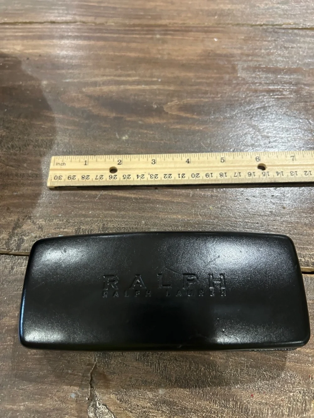 Ralph Lauren Black Eyeglass Case with Red Logo - Picture 2 of 5
